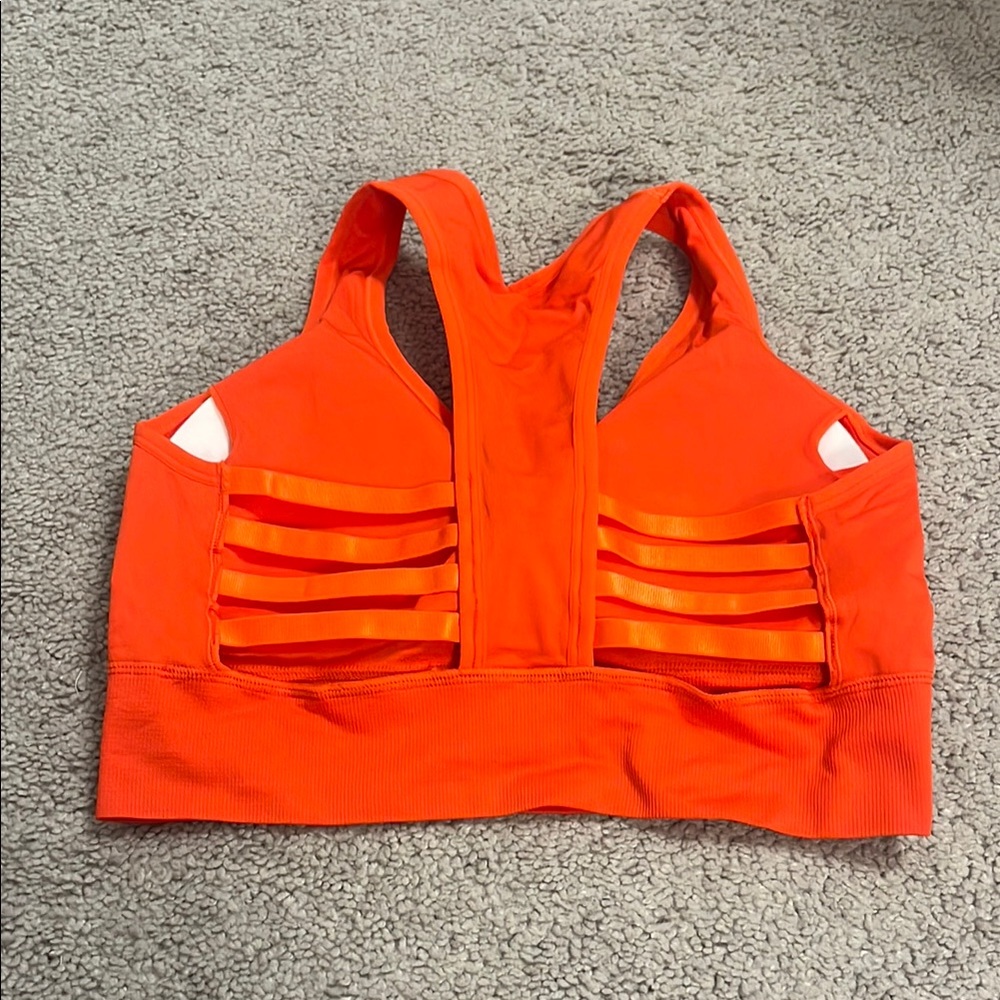 Vibrant Orange/red  Sports Bra